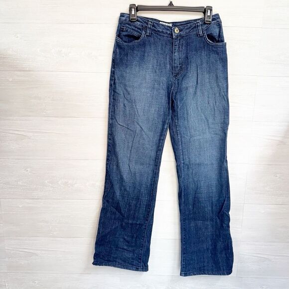 St. John Sport Fringe Pocket High Rise Straight Leg Jeans - Picture 2 of 6